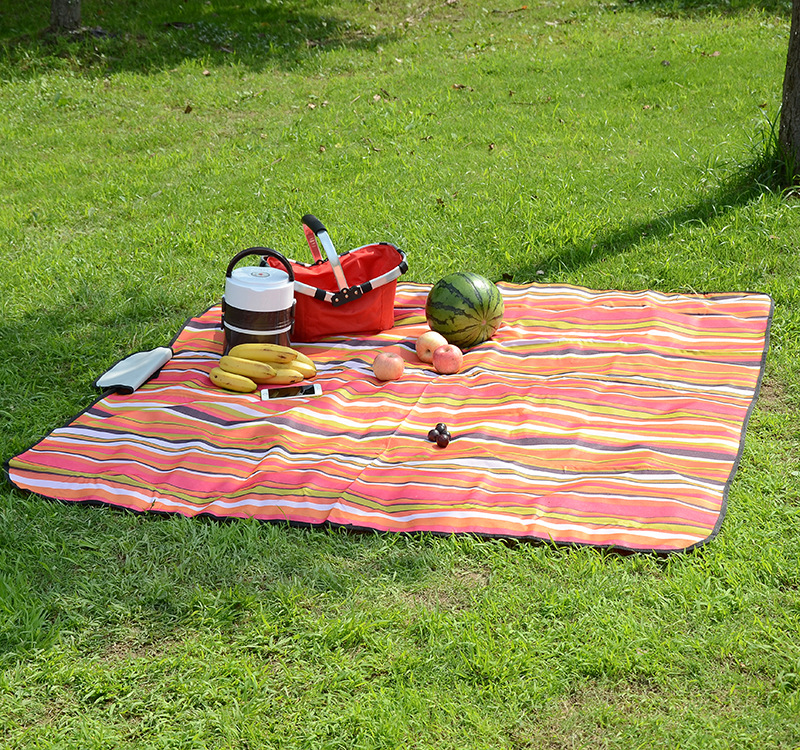 VonShef Picnic Blanket Mat Waterproof for Outdoor Picnics Beach Camping Navy 