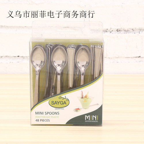 wholesale stainless steel spoon four sets rose coffee spoon milk spoon hot sale