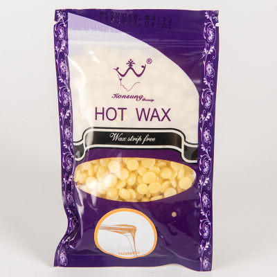 Hair removal wax beans strips free 100g pellet hot wax honey flavor