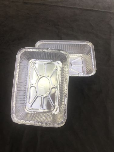 disposable lunch box， dessert packaging， takeaway fast food box aluminum foil lunch box with lid tin tray
