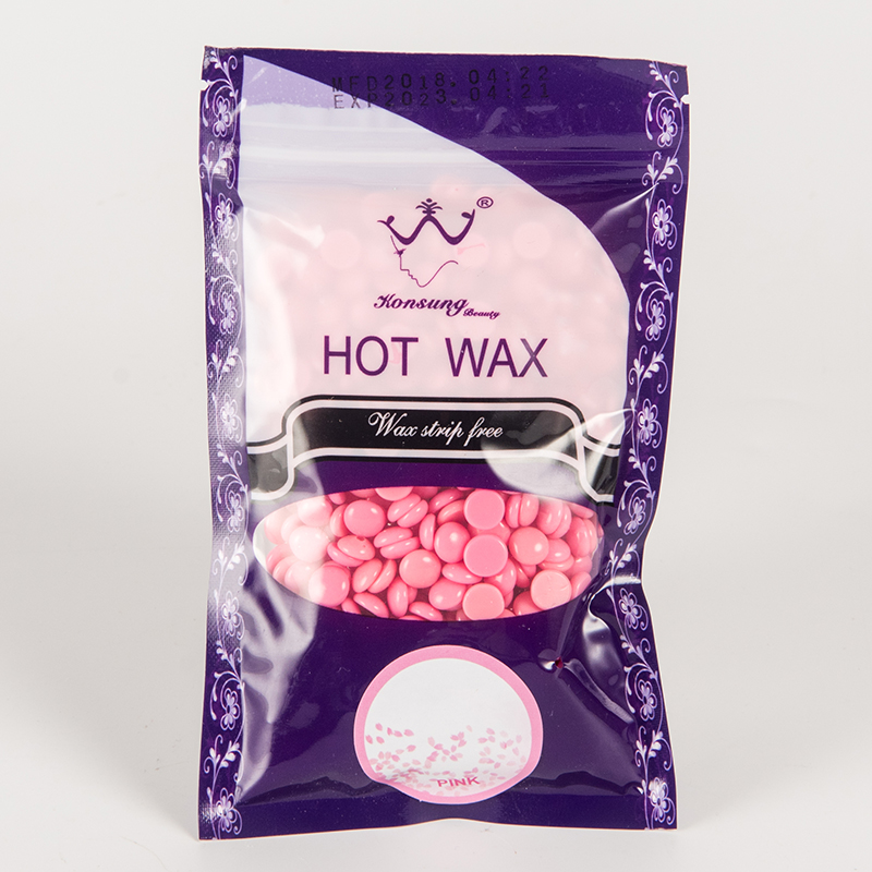 Supply Hair removal wax beans strips free 100g pellet hot wax pink