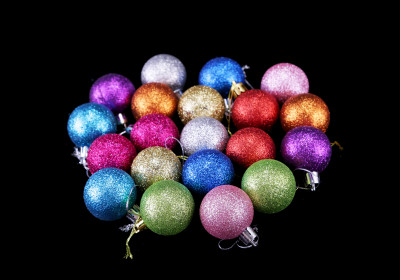 Christmas ball shopping mall condole top decorations colorful ball hang ball decoration supplies.