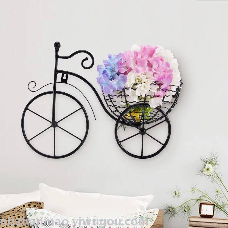 Supply Garden Wall Decoration Bicycle Flower Basket Hanging