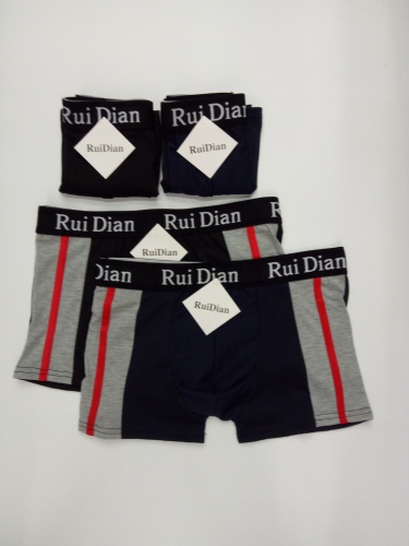 men‘s sports edition， color matching polyester cotton boxers