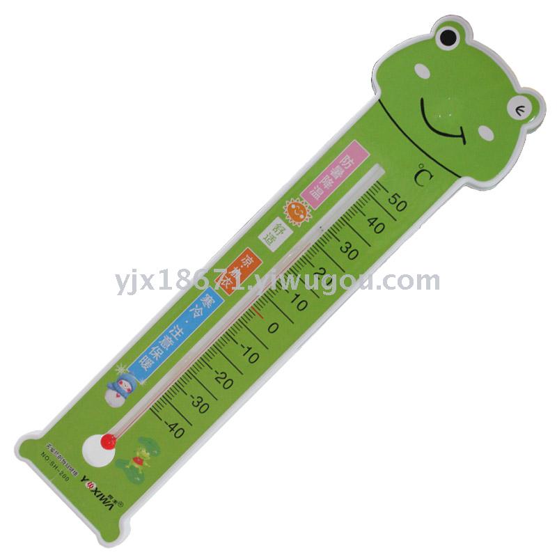 The cartoon model reads the thermometer directly