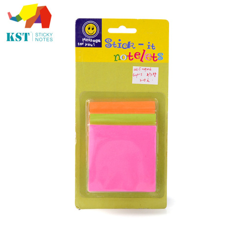 Kaster Stationery Fluorescent Color Mixing 76x76mm Square Sticky Notes Post-It Notes Announcement Stickers Combination Wholesale