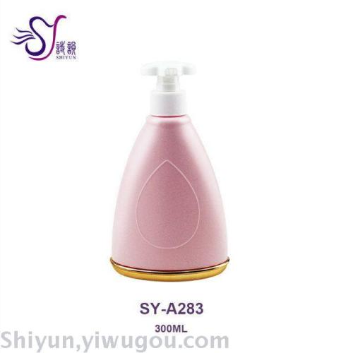 300ml High-End Drop-Shaped with Base Cover Shampoo， emulsion Packaging Bottle Packing Bottle