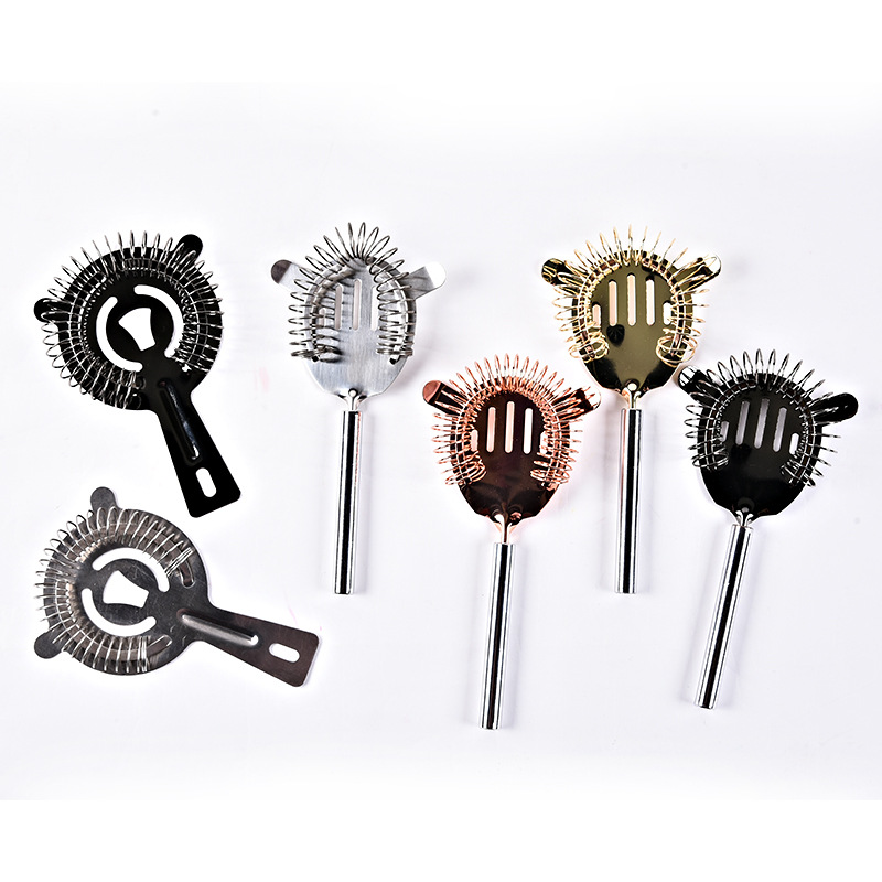 The New stainless steel ice filter cocktail mixer tool Red w...