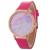European and American color marble style lady quartz watch