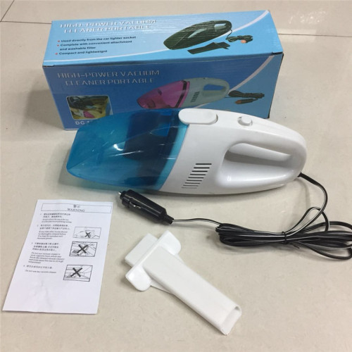 Portable Wet and Dry Car Vacuum Cleaner small Blue and White Factory Direct Sales