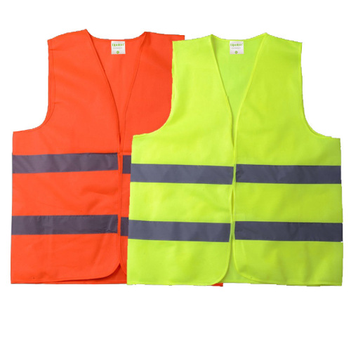 Factory Direct Sales Velcro Reflective Waistcoat Vest Cleaner Safety Work Clothes Printable Logo