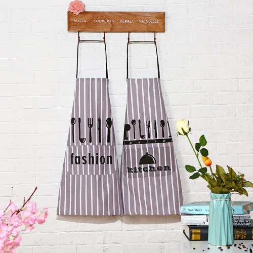 haolijia korean style home kitchen sleeveless apron creative printing apron factory department store wholesale customization