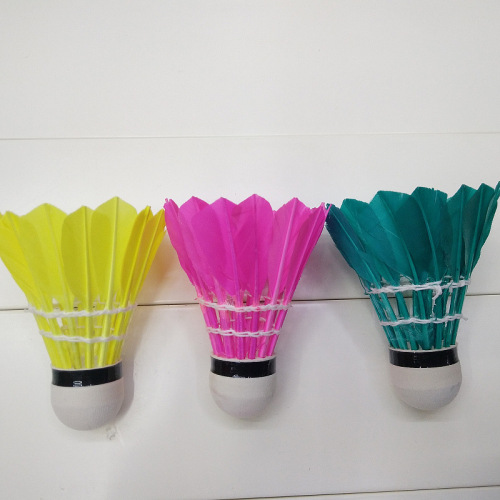 Factory Direct Sales Color Badminton 3 Suction Card Pack Durable Training Ball Creative Design Badminton 