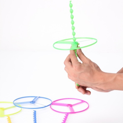 hand push ufo flying fairy educational children‘s toys plastic bamboo dragonfly stall hot selling toys wholesale