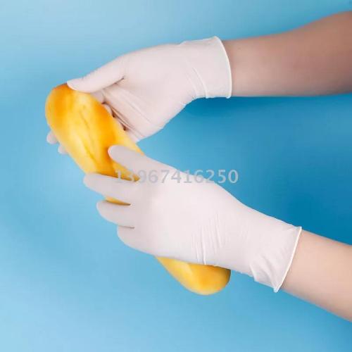 Disposable Waterproof Latex Gloves Dishwashing Household Rubber Experiment Labor Protection Food Protection 100 Boxed Thin