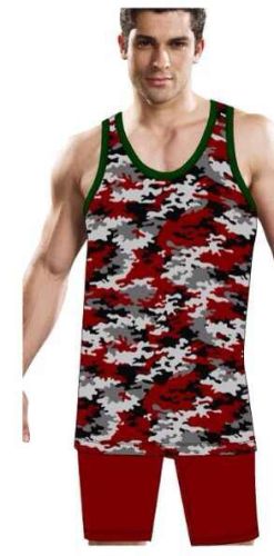 Customized Camouflage Men‘s Vest Bird Eye Cloth Quick-Drying Breathable Moisture Wicking Fabric Low Vest T-shirt Rome