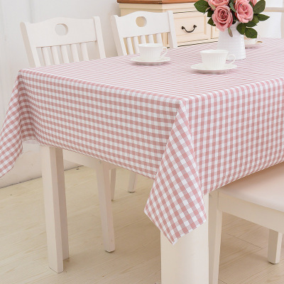 2018 the latest Korean cloth thickening plaid table cloth art table cloth tea table wholesale