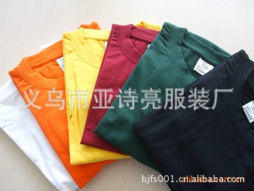 factory wholesale blank short-sleeved t-shirt diy 180g advertising shirt cotton t-shirt hot class clothes customization