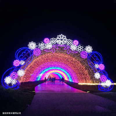 0米 高:6.0米 长60米 带花门头时光隧道 ,时光隧道门头