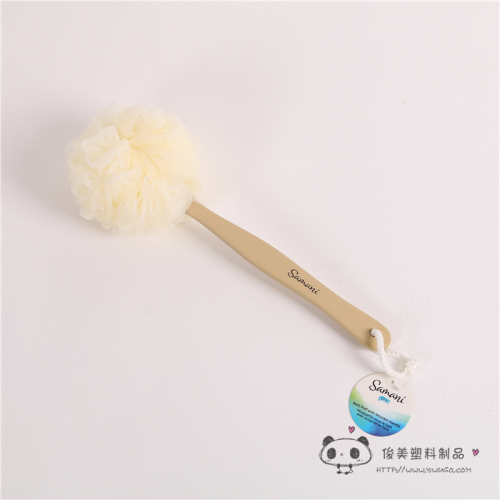 [Junmei] Loofah Korean Style Long Handle Bath Brush Adult Thickened Handle Back Bath Ball Bath Brush