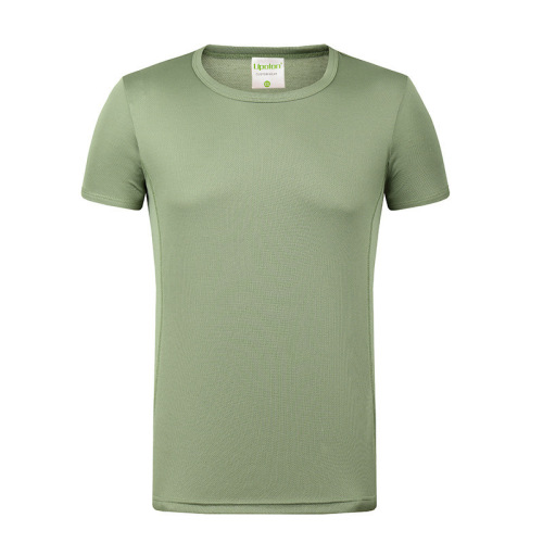 Factory Direct Sales Men‘s Quick-Drying T-shirt Army Green Breathable Comfortable Physical Training Clothes
