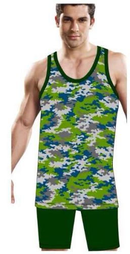 Customized Lycra Camouflage Tight Sports Underwear Cotton Spandex Vest Shorts