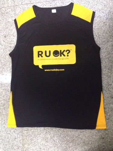 oem all-polyester pure white sports vest advertising shirt t-shirt professional stitching t-shirt