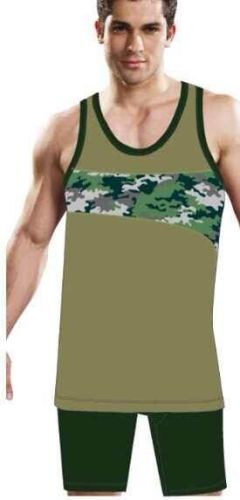 high-end camouflage， camouflage shirt， fashion camouflage t-shirt， camouflage vest， wide shoulder， foreign trade camouflage