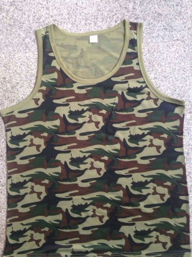 customized lycra camouflage underwear vest stretch cotton vest sportswear spandex advertising shirt