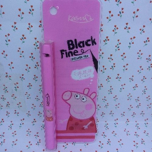 卡苏米小猪佩奇卡通极细速干眼线笔