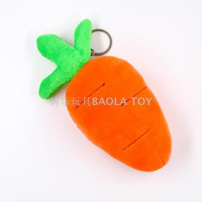 Bo le high-quality goods all round play carrot plush pendant key ring 4-inch wedding factory direct sale
