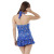Cartoon patterned one-piece swimsuit backless with one-piece flat Angle women's swimsuit amusement park swimsuit
