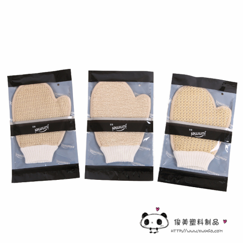 [junmei] new bath towel mud decontamination adult thickened double-sided frosted gloves