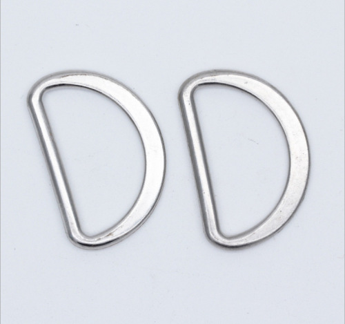 manufacturers promote zinc alloy d-ring buckles of various specifications and colors in stock supply