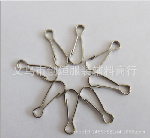 Factory Direct Sales Pig Gallbladder Shaped Clip Pig Gall Buckle Twisted Wire Buckle Iron Sheet Pig Gallbladder Shaped Clip Low Price Spot Supply