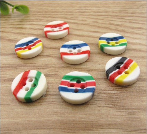 factory direct sale shirt resin four-eye button clothing accessories cufflinks colorful children‘s buttons