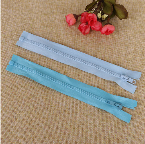Factory Direct Sales Large Supply of Resin Open Zipper Can Be Customized Strip Color Zipper Part Color