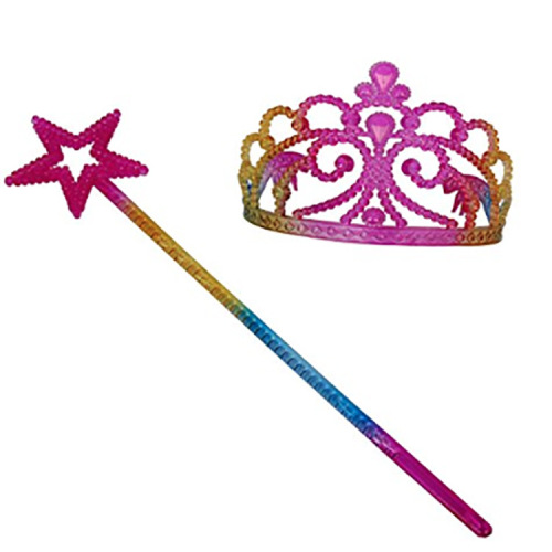 children princess rainbow magic wand stage performance props