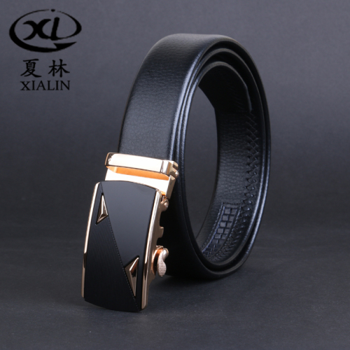 European and American Fashion Simple Men‘s Automatic Buckle Belt Business Formal Wear Matching Factory Direct Xia Lin