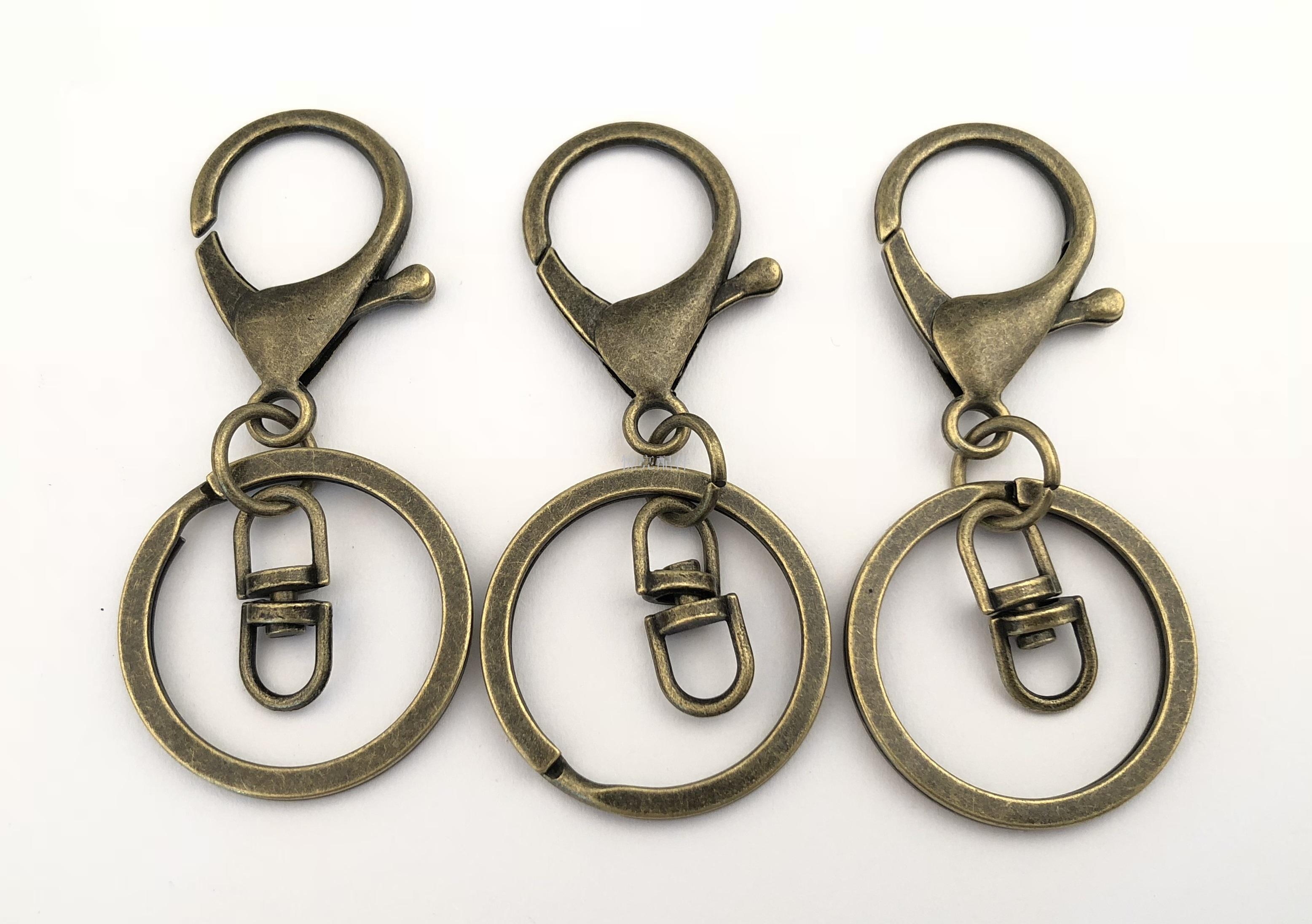 diy钥匙扣钥匙圈 悦亮金属饰品配件 三件套 挂钥匙配件批发