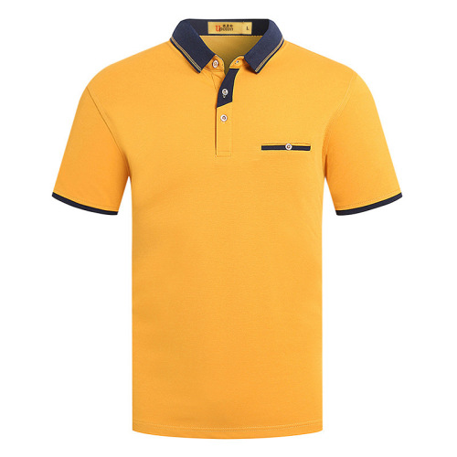 men‘s advertising polo shirt summer new short-sleeved t-shirt t-shirt custom logo middle-aged business