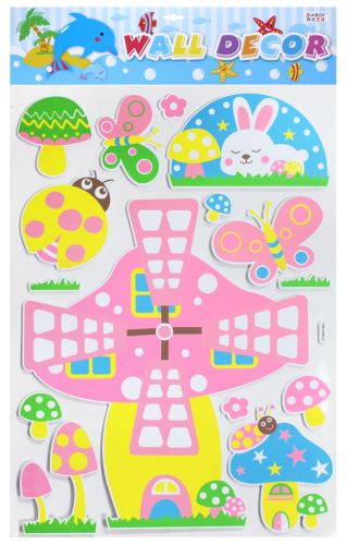 Eva3d Children‘s Cartoon Wall Stickers， indoor Decorative Sticker