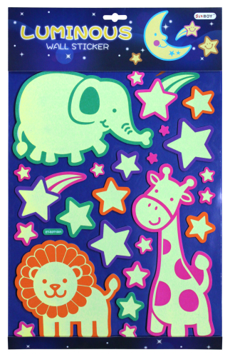 Eva Children‘s Cartoon Luminous Wall Decoration Stickers Layer Stickers 3D Stereo Stickers