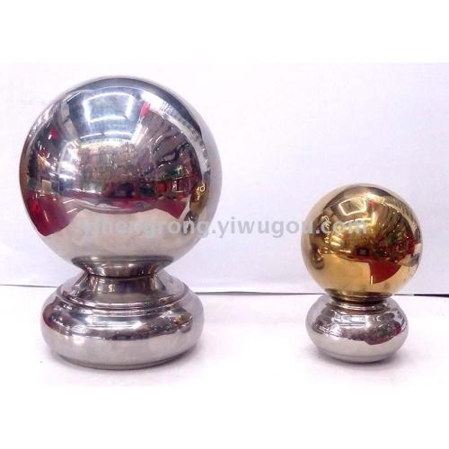 stainless steel ball with seat decorative ball gate pillar ball seat tube ball siamese wall stair handrail decorative ball