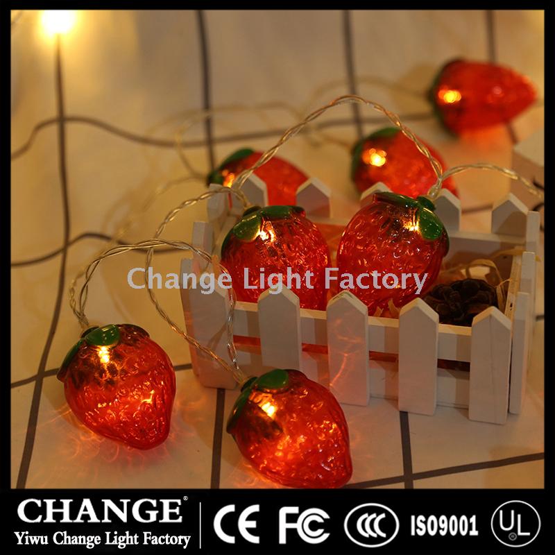 Supply Strawberry Lights Led Fruit Lights Battery Colored