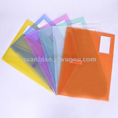 TRANBO transparent double - layer FC file bag with card card insert magic tapeOEM