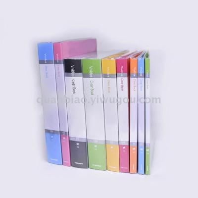 TRANBO A4 FC candy color 10-100 pages clip folder display book OEM