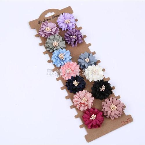New Korean Diy Handmade Flowers Clothing Accessories Flower Headwear Hair Accessories Shoes and Clothing Flower Accessories Factory Wholesale