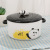 3D Panda Ceramic Bowl Creative Gift Instant Noodle Bowl Cartoon cute Panda porcelain Bowl a surrogate hair Cutlery