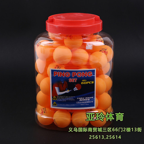 ABS Material Competition Training Table Tennis （60 PCs/Barrel）
